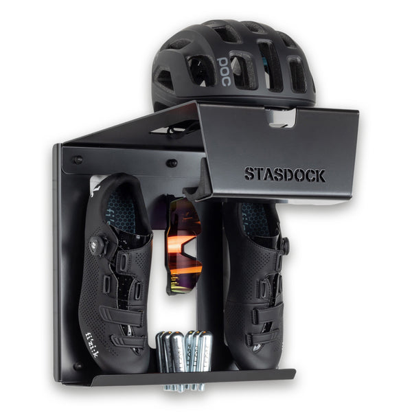 bike helmet and shoe rack Black Bicycle Wall Mount System | Buy a Black Bike Dock System Online