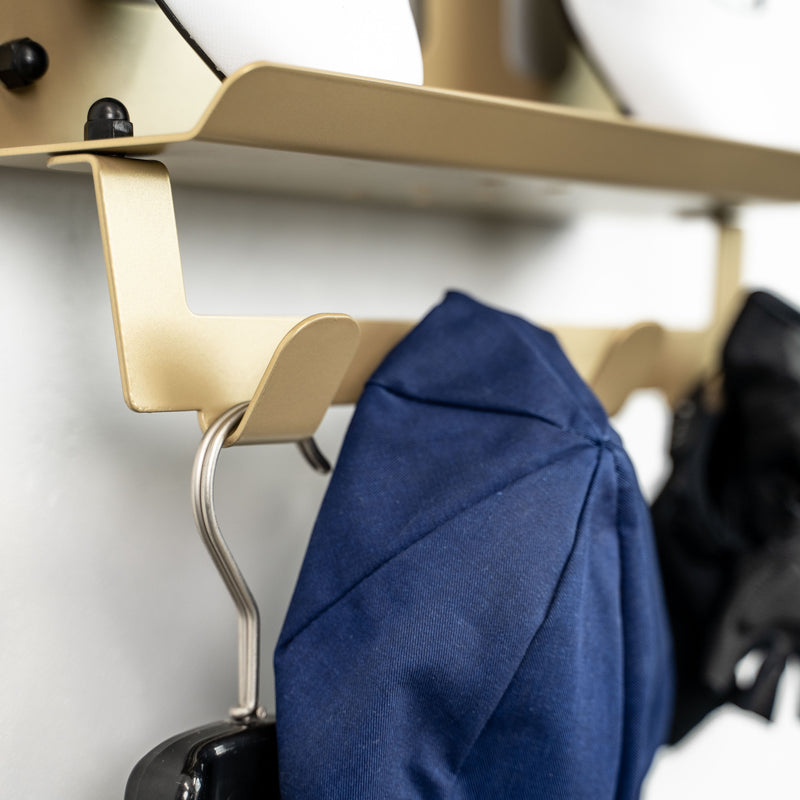 Close up of the golden Stasdock Hang On system, perfect addition to your Stasdock